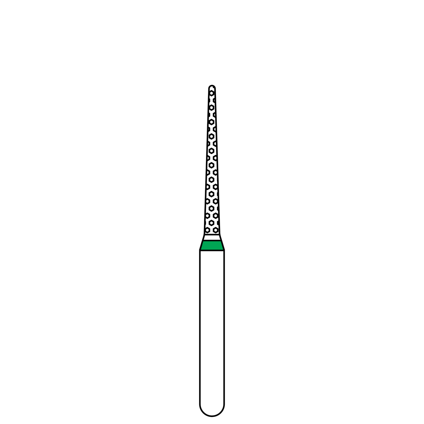 850.012 Round End Taper 25 pack